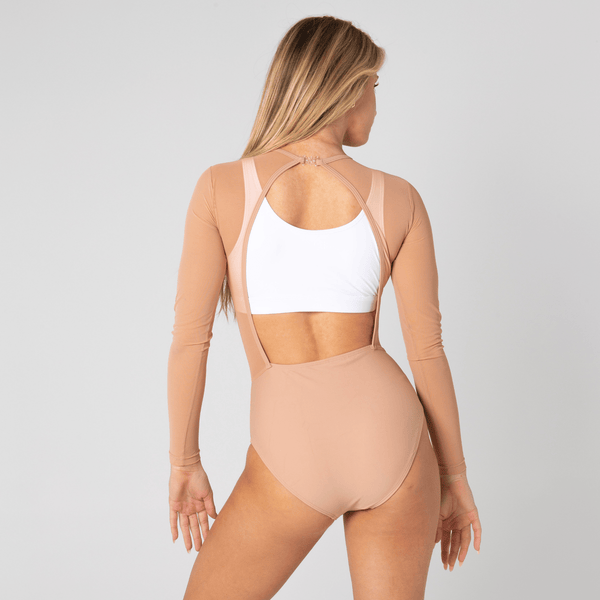 Sheer Life Leotard - Nude