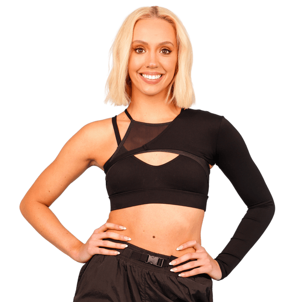 Kenzi J One Shouldered Over Crop