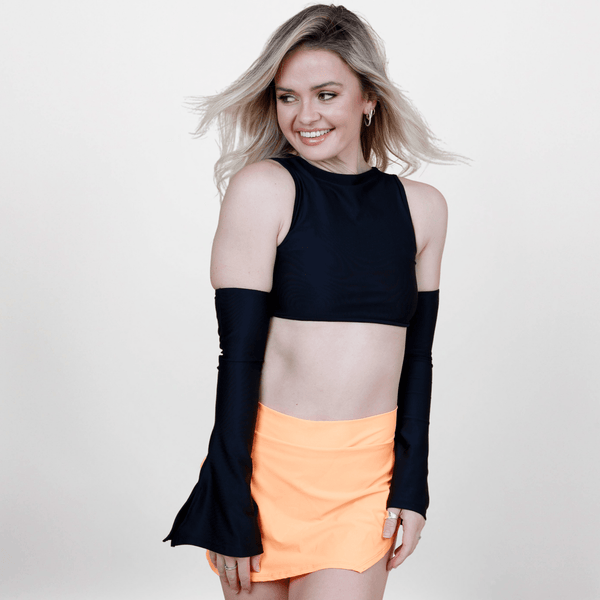 Cassie B Double Twist Crop Sleeves