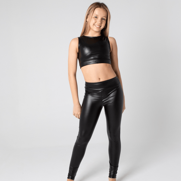 Intensive Faux Leather Tights