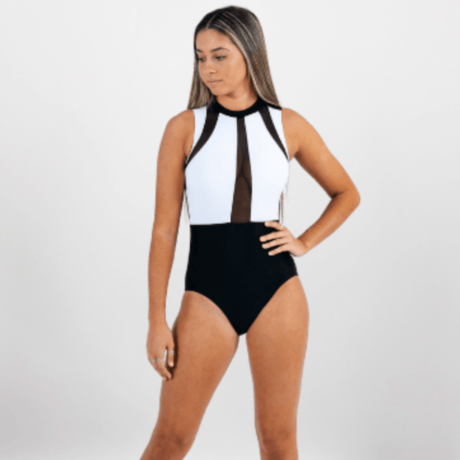 the virgins bicolor leotard レオタード アイボリー the virgins bicolor leotard レオタード アイボリー