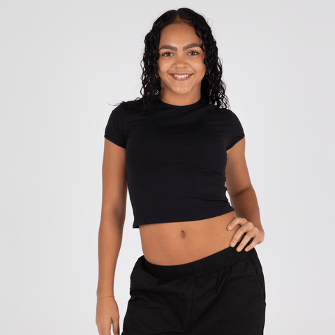 Baby Tee Black - CosiG Studiowear 1