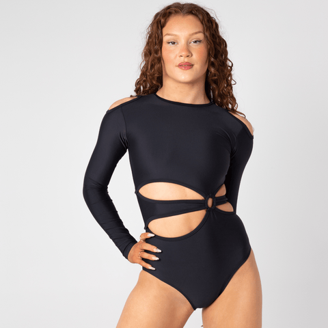 Impression Leotard Black - CosiG Studiowear 1
