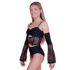 Exquisite Lace Crop and Sleeve Set