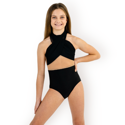 Criss Cross Mesh Leotard